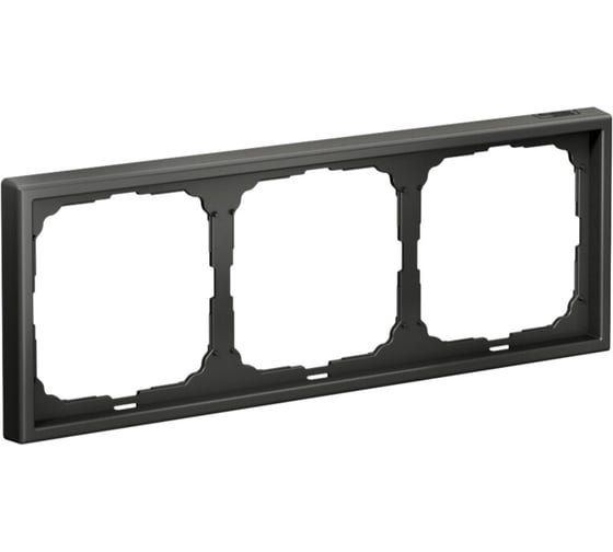 Рамка 3-постовая универсальная Systeme Electric ArtGallery Базальт GAL001403 1