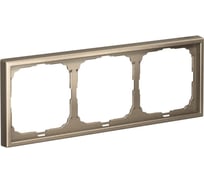 Рамка 3-постовая универсальная Systeme Electric ArtGallery Шампань GAL000503