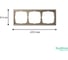Рамка 3-постовая ArtGallery, универсальная Systeme Electric Шампань GAL000503 7