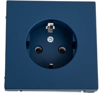 Розетка Systeme Electric ArtGallery Аквамарин с заземлением, 16А, механизм GAL001143