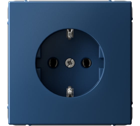 Розетка Systeme Electric ArtGallery Аквамарин с заземлением, 16А, механизм GAL001143 1