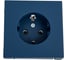 Розетка с заземлением ArtGallery Systeme Electric 16А, механизм, Аквамарин GAL001143 3