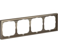 Рамка 4-постовая универсальная Systeme Electric ArtGallery Мокко GAL000604