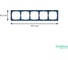Рамка 5-постовая ArtGallery, универсальная Systeme Electric Аквамарин GAL001105 7