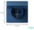 Розетка с заземлением со шторками c крышкой ArtGallery, 16А Systeme Electric механизм, Аквамарин GAL001146 7