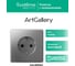 Розетка с заземлением ArtGallery Systeme Electric 16А, механизм, Сталь GAL000943 5