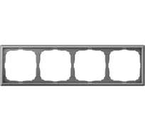 Рамка 4-постовая универсальная Systeme Electric ArtGallery Сталь GAL000904