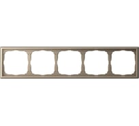 Рамка 5-постовая универсальная Systeme Electric ArtGallery Шампань GAL000505