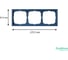 Рамка 3-постовая ArtGallery, универсальная Systeme Electric Аквамарин GAL001103 7