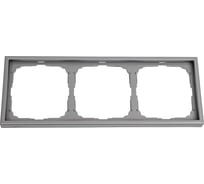 Рамка 3-постовая универсальная Systeme Electric ArtGallery Сталь GAL000903