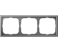 Рамка 3-постовая универсальная Systeme Electric ArtGallery Сталь GAL000903