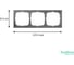 Рамка 3-постовая ArtGallery, универсальная Systeme Electric Сталь GAL000903 7