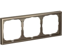 Рамка 3-постовая универсальная Systeme Electric ArtGallery Мокко GAL000603