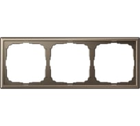 Рамка 3-постовая ArtGallery, универсальная Systeme Electric Мокко GAL000603
