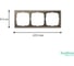 Рамка 3-постовая ArtGallery, универсальная Systeme Electric Мокко GAL000603 7