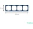 Рамка 4-постовая ArtGallery, универсальная Systeme Electric Аквамарин GAL001104 7