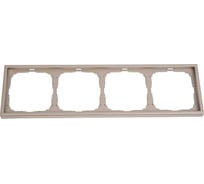 Рамка 4-постовая универсальная Systeme Electric ArtGallery Шампань GAL000504