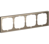 Рамка 4-постовая универсальная Systeme Electric ArtGallery Шампань GAL000504