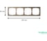 Рамка 4-постовая ArtGallery, универсальная Systeme Electric Шампань GAL000504 7