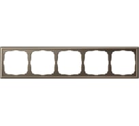 Рамка 5-постовая ArtGallery, универсальная Systeme Electric Мокко GAL000605