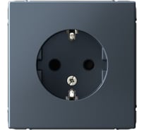 Розетка с заземлением со шторками ArtGallery Systeme Electric 16А, механизм, Грифель GAL000745