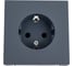 Розетка с заземлением со шторками ArtGallery Systeme Electric 16А, механизм, Грифель GAL000745 3
