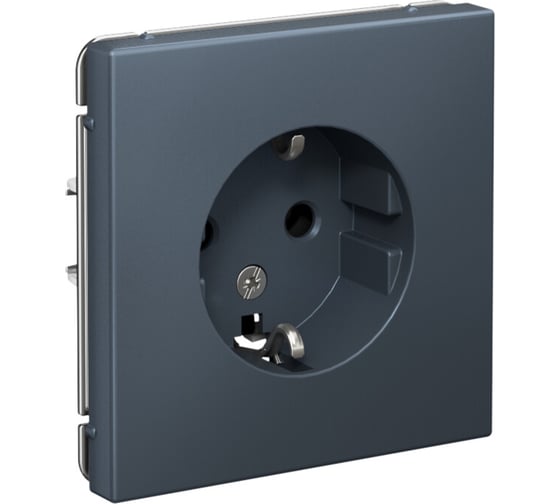 Розетка Systeme Electric с заземлением ArtGallery 16 А механизм Грифель GAL000743