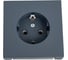 Розетка с заземлением ArtGallery Systeme Electric 16А, механизм, Грифель GAL000743 3