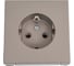 Розетка Systeme Electric с заземлением ArtGallery 16А механизм Шампань GAL000543 3