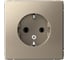 Розетка Systeme Electric с заземлением ArtGallery 16А механизм Шампань GAL000543 1