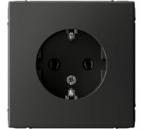 Розетка с заземлением ArtGallery Systeme Electric 16А, механизм, Базальт GAL001443
