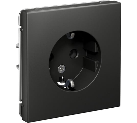 Розетка с заземлением Systeme Electric ArtGallery, 16 А, механизм, Базальт, арт. GAL001443