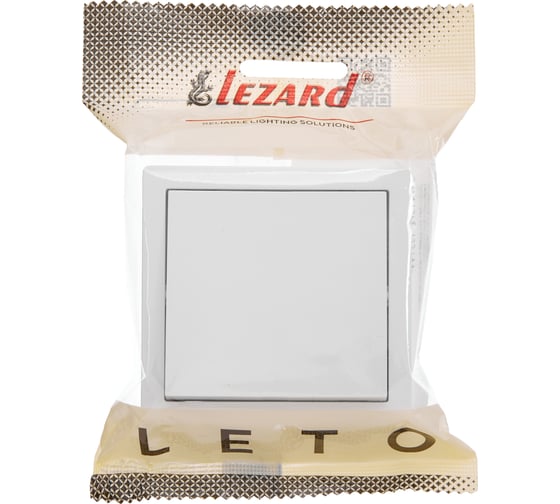 Выключатель Lezard LETO белый 752-0200-100