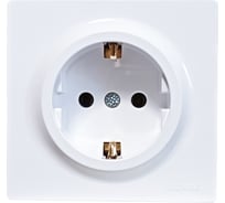 Розетка Lezard LETO с/з ПБТ белый 752-0200-122B