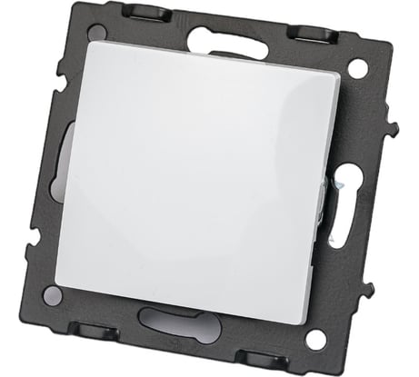 1 клавишный выключатель ECON Камелия 10А белый без рамки K001B