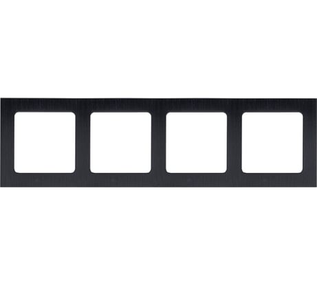 4-местная рамка EKF PROxima Стокгольм, металлическая, черная EZM-G-305-10