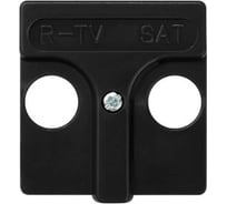 Накладка на телевизионную розетку Simon R-TVSAT, широкий модуль, S27, графит 27097-38