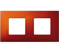 Декоративная накладка Simon на рамку базовую, 2 поста, S27 Play, Arctic, оранжевый 2700627-082