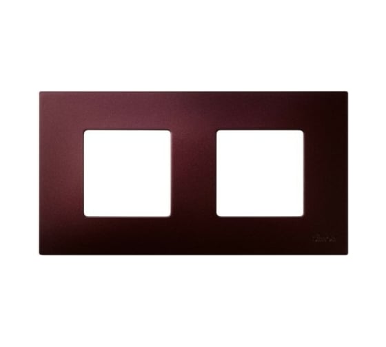 Декоративная накладка Simon на рамку базовую, 2 поста, S27 Play, Arctic, баклажан 2700627-085 1