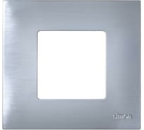 Декоративная накладка Simon на рамку базовую, 1 пост, S27 Play, Metal, нержавеющая сталь 2700617-042