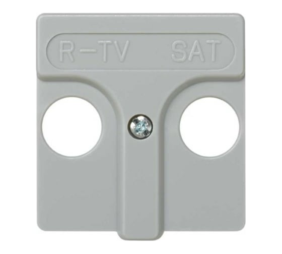 Накладка на телевизионную розетку Simon R-TVSAT, широкий модуль, S27, серый 27097-37