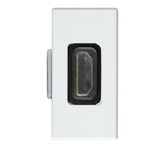 Проходная угловая розетка для подключения HDMI-разъёма Simon аудио/видео v1.3 S27 2701094-030