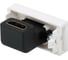 Проходная угловая розетка для подключения HDMI-разъёма Simon аудио/видео v1.3 S27 2701094-030 2