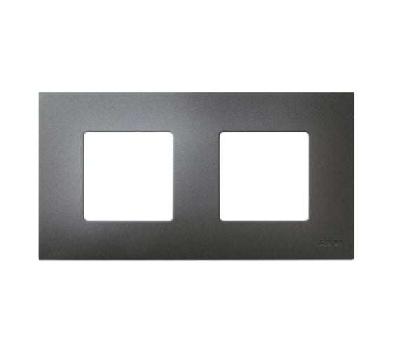 Декоративная накладка Simon на рамку базовую, 2 поста, S27 Play, Arctic, титан 2700627-041 1