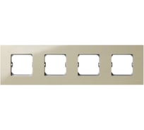 Базовая рама Simon 4 поста, 85х304мм, +суппорт, S27 Play, слоновая кость 2700640-031