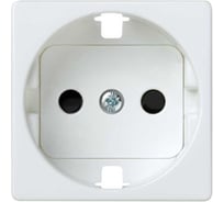 Накладка на розетку Simon с заз. контактом, сменная, антибакт., S27, белый 2700041-060