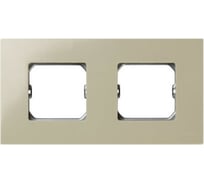 Базовая рамка Simon 2 поста, 85х162мм, +суппорт, S27 Play, слоновая кость 2700620-031