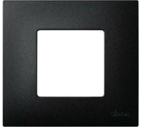 Декоративная накладка Simon на рамку базовую, 1 пост, S27 Play, Arctic, чёрный 2700617-086