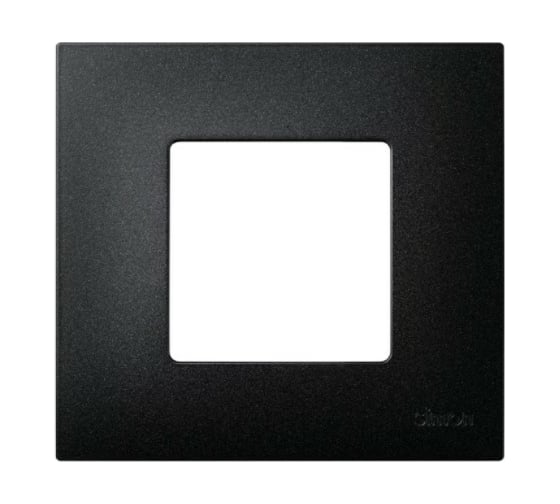 Декоративная накладка Simon на рамку базовую, 1 пост, S27 Play, Arctic, чёрный 2700617-086 1