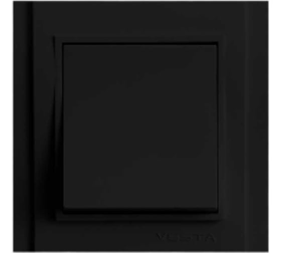 Выключатель Vesta Electric Verona Black одноклавишный FVK020101CMT